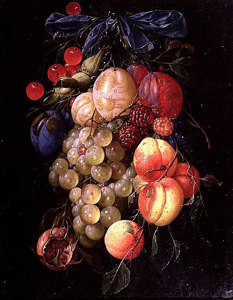 Cornelis de Heem A Garland of Fruit oil painting picture